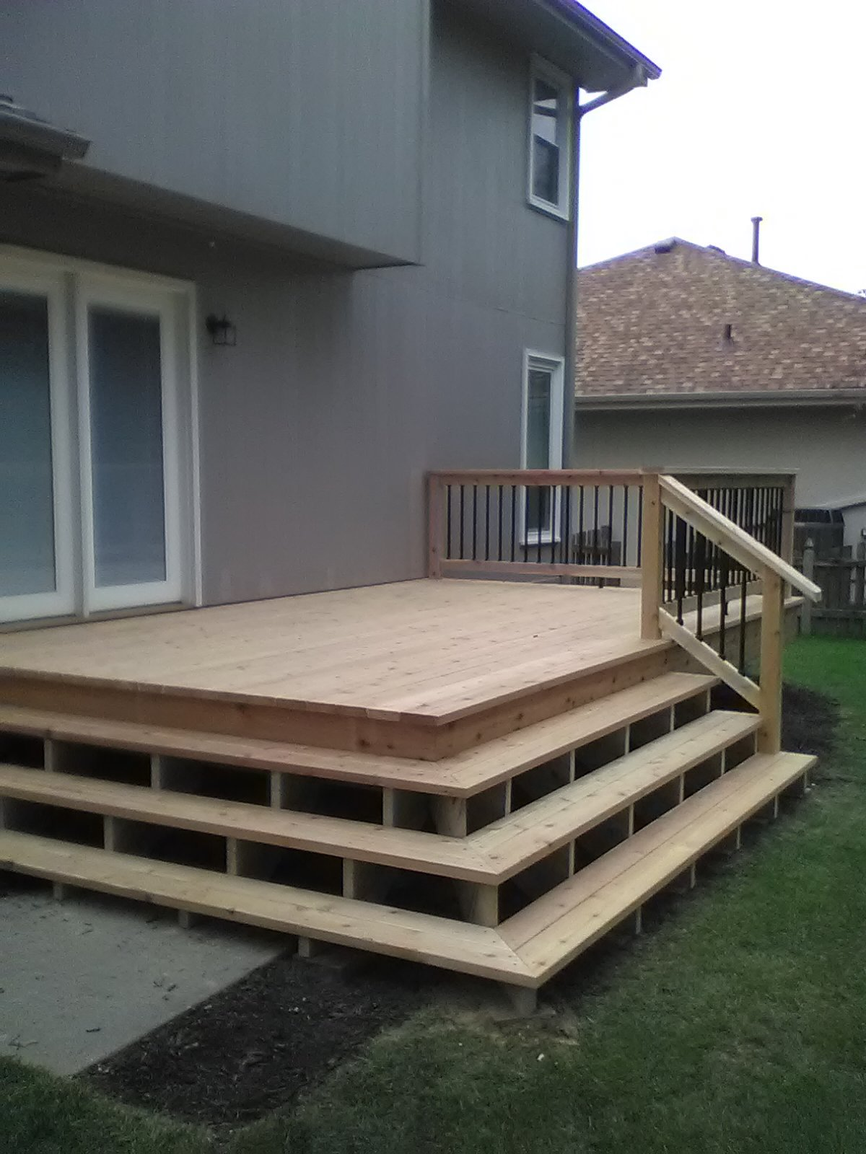 Cedar Deck Construction