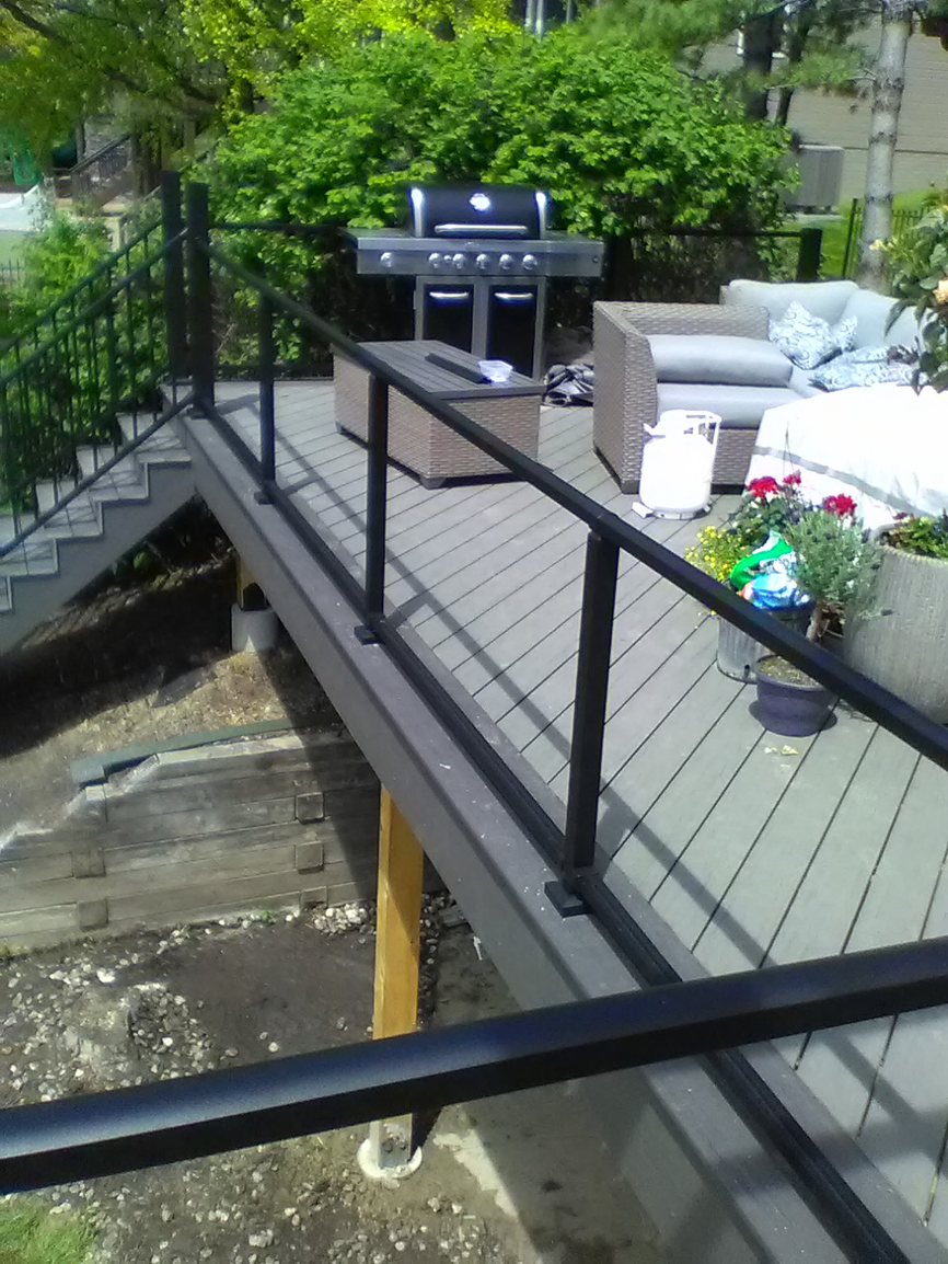 Finished Deck with Outdoor Furniture